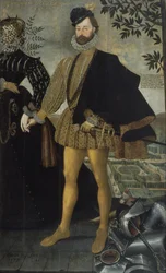 Porträt von George Delves und einer weiblichen Begleiterin